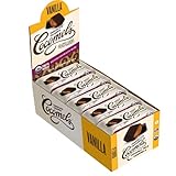 Cocomels Chocolate-Covered Vanilla Coconut Milk Caramel Squares, Organic Vegan Candy, Vanilla (15 Packs of 2)