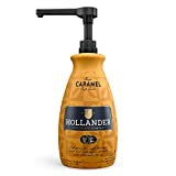 Classic Caramel Café Sauce™ by Hollander Chocolate Co. | For Caramel Lattes & Desserts | Perfect for the Professional or Home Barista | American Cane Sugar & Sea Salt | Net Wt. 91oz (64 fl Oz) Large Bottle (PUMP Included)