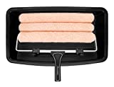 ROLLINGDOG 5PC 18 Inch Paint Roller Tray Set -18' Paint Roller Frame, Microfiber Paint Roller Sleeves（Pack of 3), Large Paint Tray