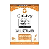 GoLive TANGERINE TURMERIC Synbiotic (Probiotics + Prebiotics); +15 Billion CFUs; 15 Clinical Strains. Formulated and Recommended by Doctors and Dietitians for Digestion, Metabolism, Immunity