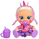 Cry Babies Kiss Me Stella - 12' Baby Doll | Deluxe Blushing Cheeks Feature | Shimmery Changeable Outfit with Bonus Baby Bottle