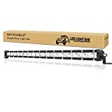 SKYWORLD 20 inch 90W Single Row LED Light Bar Low Profile Ultra Thin Slim Mini Spot Flood Combo Beam Off Road Driving Lights Led Fog Lights Boat Lighting ATV SUV UTV Truck