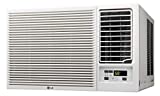 LG LW2416HR 23,000 230V Window-Mounted Air Conditioner with 11,600 BTU Supplemental Heat Function, 24000, White