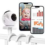 invidyo - WiFi Baby Monitor with Live Video and Audio | Cry Detection & Stranger Alerts | 1080P Full HD Camera, Night Vision, Two Way Talk, Temperature Sensor | Remote Pan & Tilt with Smart Phone App