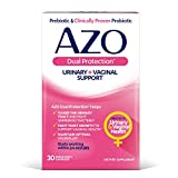 AZO Dual Protection | Urinary + Vaginal Support* | Prebiotic Plus Clinically Proven Women’s Probiotic | Starts Working Within 24 Hours | Non-GMO | 30 Count