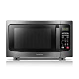 Toshiba EM131A5C-BS Microwave Oven with Smart Sensor, Easy Clean Interior, ECO Mode and Sound On/Off, 1.2 Cu.ft, 1100W, Black Stainless Steel (Renewed)