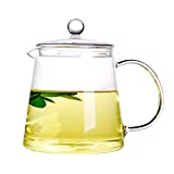 Xiazhi Glass Teapot, Glass Teakettle, Stovetop Safe, 37oz / 1100ml