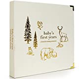 Keepsake Baby Memory Book for Boys and Girls – Timeless First 5 Year Baby Book – Gender Neutral Linen Baby Journal Scrapbook or Photo Album - A Milestone Book to Record Every Event from Birth to Age 5
