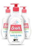 Baby, Bottle and Dish Soap by Dreft, Removes Milk Film & Odor, Plant Based, Fragrance Free, 18 Fl Oz (Pack of 3, 54 Total Ounces)