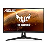 ASUS TUF Gaming 27' 1440P HDR Curved Monitor (VG27WQ1B) - QHD (2560 x 1440), 165Hz (Supports 144Hz), 1ms, Extreme Low Motion Blur, Speaker, FreeSync Premium, VESA Mountable, DisplayPort, HDMI , BLACK