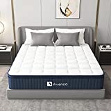 King Size Bed Mattress, Avenco King Hybrid Mattress in a Box, 12 Inch Medium Firm Individual Pocket Innerspring Mattress, Cool Touch Feeling Fabric, Motion Isolation, Peaceful Sleep, CertiPUR-US