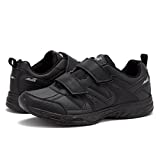 Avia Avi-Union II Strap Non Slip Shoes for Men - Comfort Men's Restaurant, Work & Safety Footwear - Jet Black/Castle Rock, 9.5 Extra Wide