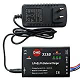 20W 2A 323B RC Battery Balance Charger for 2S 3S 7.4v 11.1v LiPo 6.6V 9.9V Life RC Battery Pack and RC Car Drone Truck Helicopter Airsoft Electric Water batteres