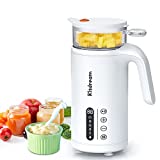Baby Food Maker Food Steamer: Baby Food Processor 6-in-1 Blender Grinder Steamer Baby Food Blender Puree Blender - 304 Stainless Steel with 2 Tritan Steamer