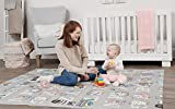 Regalo Sensory & Learning My Play Mat, Foldable & Reversable, Waterproof, Bonus Kit, Includes Travel Case with Carry Strap, Grey, Extra Large