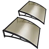 Yescom 2 Packs 40'x40' Outdoor Awning Patio Door Window Cover UV Protection Hollow Sheet