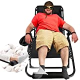 Oversized Zero Gravity Chair Recliner with Foot Cushion, Support 400lbs 6'' Wider, Outdoor Patio Lawn Chair with Cup Holder and Headrest