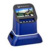 Wolverine F2D Saturn Digital Film & Slide Scanner - Converts 120 Medium Format, 127 Film, Microfiche, 35mm Negatives & Slides to Digital JPEG - Large 4.3' LCD w/HDMI Output (Blue)