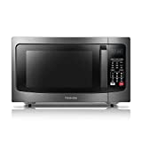 Toshiba 3-in-1 EC042A5C-BS Countertop Microwave Oven, Smart Sensor with 13 Auto Menus, Convection, Mute Function & ECO Mode, 1000W, 1.5 Cu Ft, Black, CU.FT