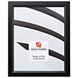 Craig Frames 7171610BK1236 0.825-Inch Wide Picture/Poster Frame in Wood Grain Finish, 12 by 36-Inch, Solid Black