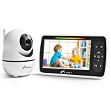 Baby Monitor with Camera and Audio - iFamily 5 inch Video Baby Monitor with Remote Pan/Tilt , VOX Mode, Night Vision, Two-Way Talk, Feeding Reminder, Temperature, Build in Lullabies, Long Range