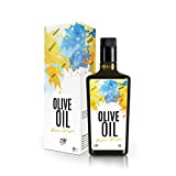 Troy Organics Organic Olive Oil Extra Virgin Cold Pressed - Polyphenol Rich, Pure Olive Oil for Cooking, Baking, Salads, Hair, Skin (Luxury Pack 17fl oz)