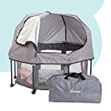 hiccapop MiniPod Baby Dome for On the Go | Travel Baby Tent for Beach Protects from Sun, Wind, Bugs | Lightweight Portable Baby Bed, Baby Beach Tent for Baby | On the Go Baby Dome for Outside & Inside