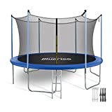 BLUERISE Trampoline 10FT Toddler Trampoline with Enclosure Net Easy to Assemble Kids Trampoline Indoor Recreational Trampoline Outdoor Trampoline for Adults