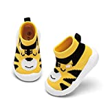 Baby Boy Girls Animal Non-Skid Indoor Slipper Infants Breathable Elastic Socks Shoes with Memory Insole Protect Toes Panda Tiger Fox
