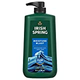 Irish Spring Men's Body Wash with Pump, Moisture Blast, Men's Shower Gel, 30 Oz Pump