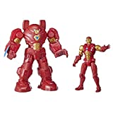 Avengers Marvel Mech Strike 8-inch Super Hero Action Figure Toy Ultimate Mech Suit Iron Man, for Kids Ages 4 and Up , Black