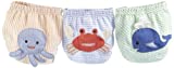 Baby Aspen Beach Bums 3 Piece Bloomers, Newborn Bathing Suit, Diaper Cover, Swimmers, 0-6 Months