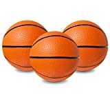 5' Mini Basketball Balls for Mini Hoop Basketball or Over The Door Basketball Hoop Games | PVC, Small Basketball for Indoor or Outdoor Play (Mini Basketball, 3 Pack)