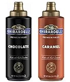 Ghirardelli Chocolate and Caramel Sauces 16 oz Squeeze Bottles