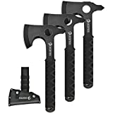 NedFoss Throwing Axes and Tomahawks, 10.2'' Full Tang Throwing Hatchet with Sheath, Rubber & Paracord Handle, Durable for Competition and Recreation