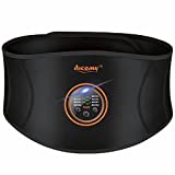 AICOMY ABS Stimulator, Abdominal Toning Belt Trainer, Abs Workout Equipment, Ab Sport Exercise Belt for Men and Women Black