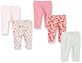 Amazon Essentials Baby Girls' Leggings, Pack of 5, 5-Pack Pink Berries, 9 Months