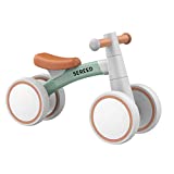 SEREED Baby Balance Bike for 1 Year Old Boys Girls 12-24 Month Toddler Balance Bike, 4 Wheels Toddler First Bike, First Birthday Gifts