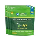 Liquid I.V. Energy Multiplier | Energy Powder Drink Sticks | Matcha and Green Energy Blend Drink Mix | Natural Caffeine | Easy Open Single-Serving Stick | Non-GMO | Lemon Ginger | 42 Sticks