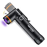 UV Flashlight,NICRON N72-UV 800LM White Light, Freely Switch Between White Light and UV Light Detector for Dog Urine, Wet Stains Bed Bugs,Camping, Outdoor,Maintain (18650/AAA Not Included)