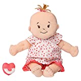 Manhattan Toy Baby Stella Peach with Light Brown Hair Soft First Baby Doll for Ages 1 Year and Up, 15'