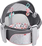 Fisher-Price On-The-Go Baby Dome, Rosy Windmill, Grey/Pink