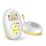 HelloBaby HB180 Two-Way Audio Baby Monitor with Temperature Sensor, Sound Alert, Lullabies & Night Light, Long Range Transmission, Two-Way Talk Back Feature
