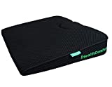 iHealthComfort Portable Wedge Seat Cushion Orthopedic Memory Foam Wellness Cushion (16x13.7inches)