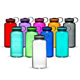 Maars Tritan Wide Mouth 34 oz. BPA-Free Sports Water Bottle | 1 Pack - Smoke Gray