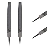 2 Pieces Rectangular Cut Axe File Mill Smooth Cut File Carded Hardened Steel File Flat for Sharpening Dull, Blunt or Tired Edges
