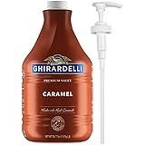 Ghirardelli Chocolate Sauce Set – Chocolate Sauce Pack with Creamy Caramel Sauce – 87.3oz Sauce Bottle with Pump – Chocolate Syrup for Coffee, Toppings, Ice Cream