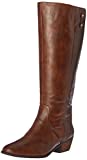 Dr. Scholl's Shoes womens Brilliance Wide Calf Riding Boot, Whiskey, 8.5 US