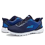 Avia Factor 2.0 Men’s Casual Sneakers - Lifestyle Athletic Shoes for Men with Memory Foam - Blue/Silver Grey, 10.5 Medium