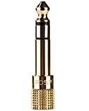 FosPower 6.35mm (1/4 inch) Male to 3.5mm (1/8 inch) Female 3-Conductor TRS AUX Stereo Audio Headphone Jack Adapter - 24K Gold Plated (1 Pack)